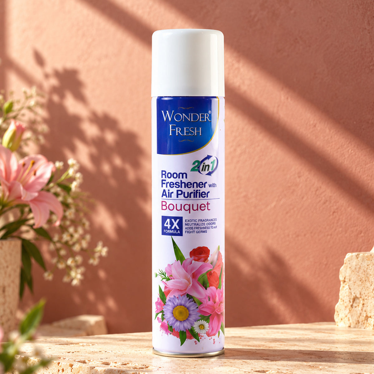 Sandalwood Air Freshener Spray 120g – Long-Lasting | Wonder Fresh