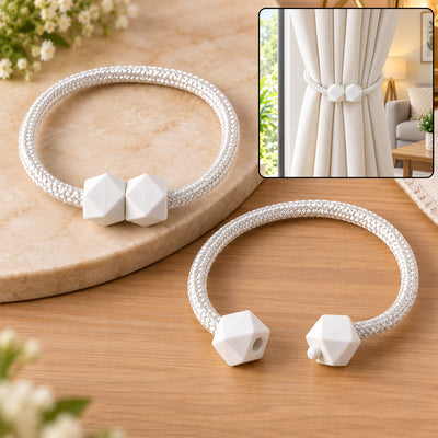 Pearl Curtain Tiebacks – Non-Magnetic & Elegant | FreshAura Homeware