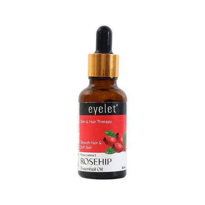 Eyelet Rosehip Essential Oil Natural Skin & Hair Therapy Oil for Smooth Hair