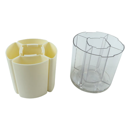 5 Compartment Rotating Pen Holder 360° Desk Organizer for Office Home (1 Pc)