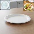 Disposable Round Food Serving Plate – 10 Pc Lightweight Set