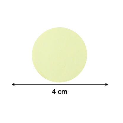 Floor protection felt pads with size guide
