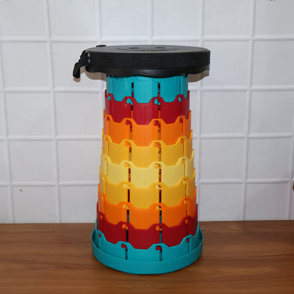 Collapsible Stool with Handle for Portable Seating (44x25.5 cm)