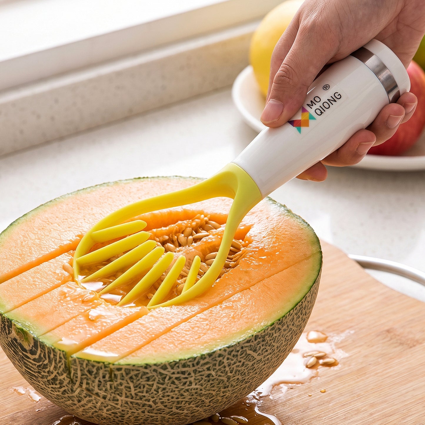 Manual Melon Slicer Cutter Tool for Watermelon Avocado and Fruits (1 Pc)