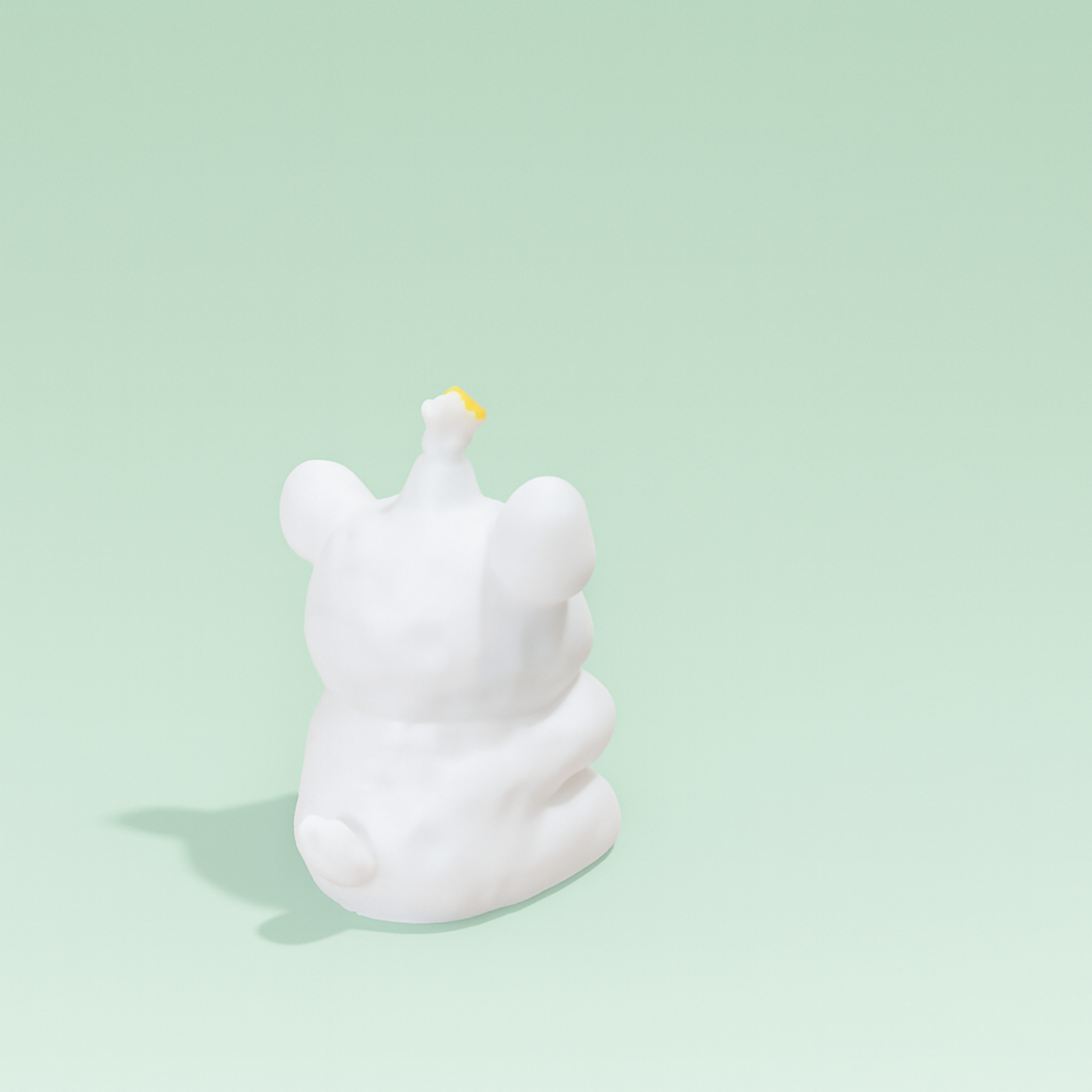 Cute Bear Holding Cake Mini Figurine – Adorable Kids’ Desk & Room Decoration
