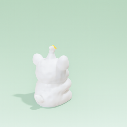 Cute Bear Holding Cake Mini Figurine – Adorable Kids’ Desk & Room Decoration