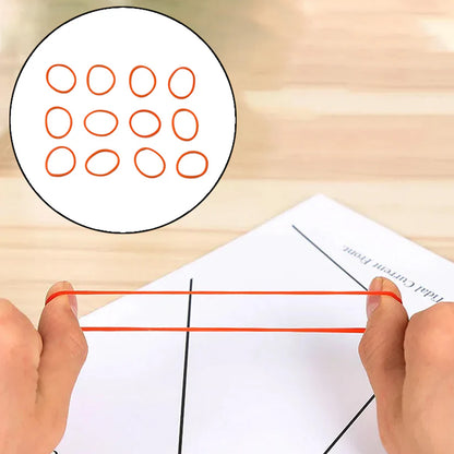 Premium Strong Elastic Rubber Bands – Multipurpose Mix Color Bands (1 Pkt)