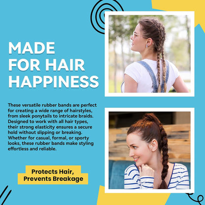 Mini Rubber Bands for Hair Styling (700 Pc)