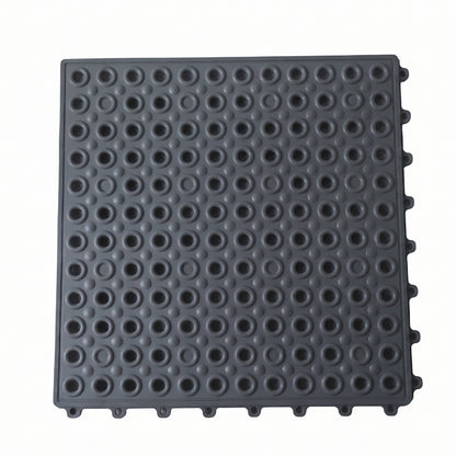 Drainage holes in bathroom anti slip mat for water flow