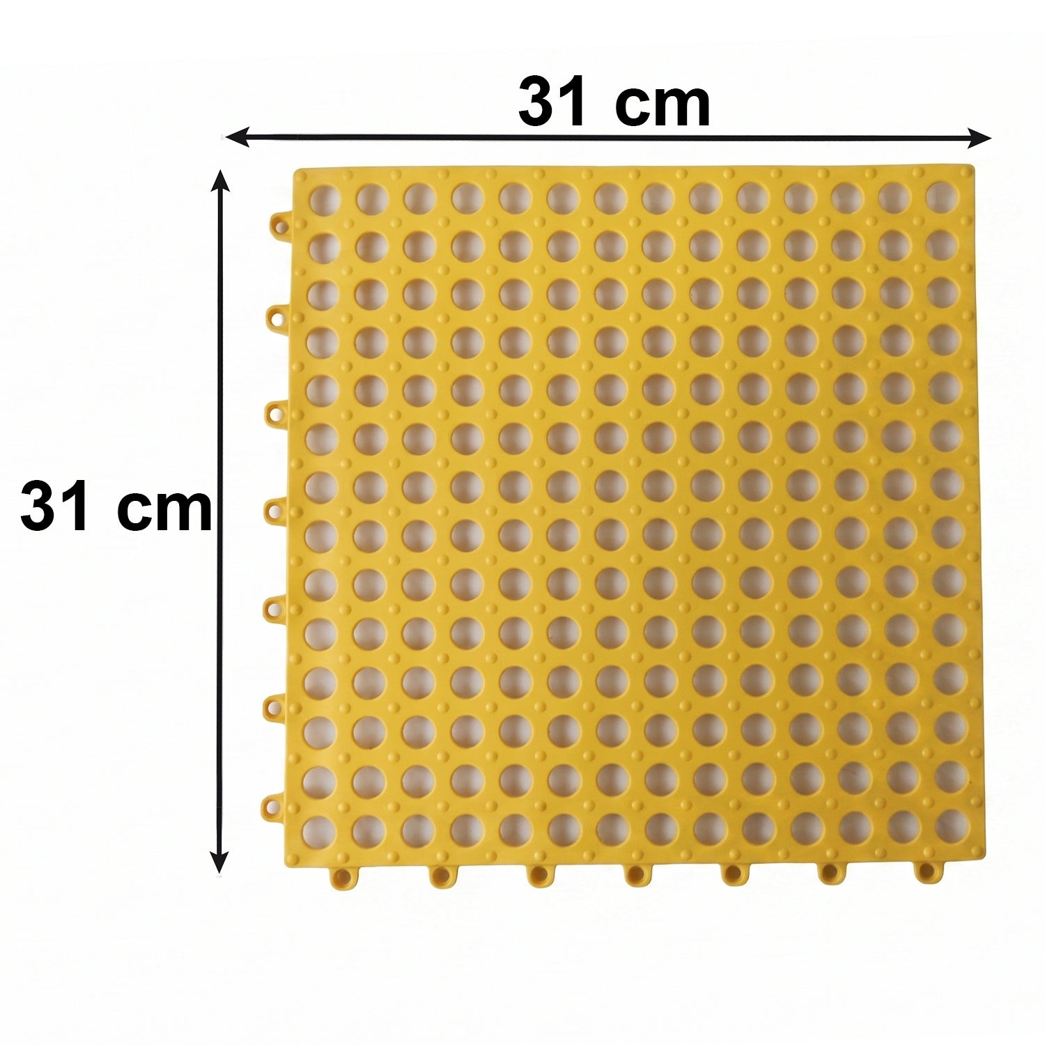Versatile 30x30cm anti-skid mat for bathrooms, pools, and spas