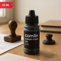Rubber Stamp Ink Black – 25 ml Bottle for Clear Impressions
