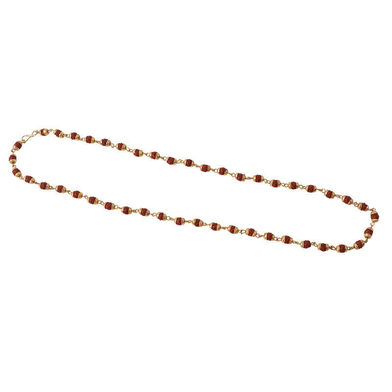 Rudraksha Bead Mala Necklace for Spiritual Daily Wear