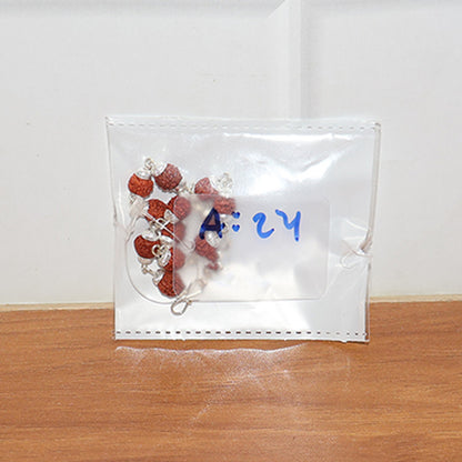 Silver Finish Rudraksha Bead Bracelet for Spiritual Daily Wear