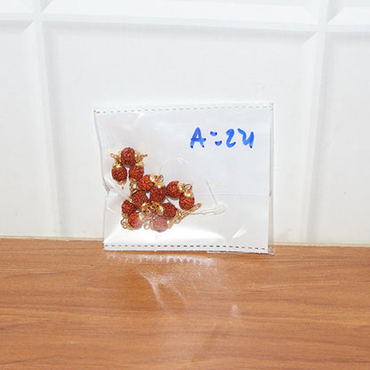 Gold Finish Rudraksha Bead Bracelet for Spiritual Daily Wear