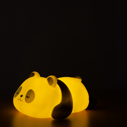 Cute Panda Sleeping LED Night Lamp for Kids, Soft Glow Bedside Light