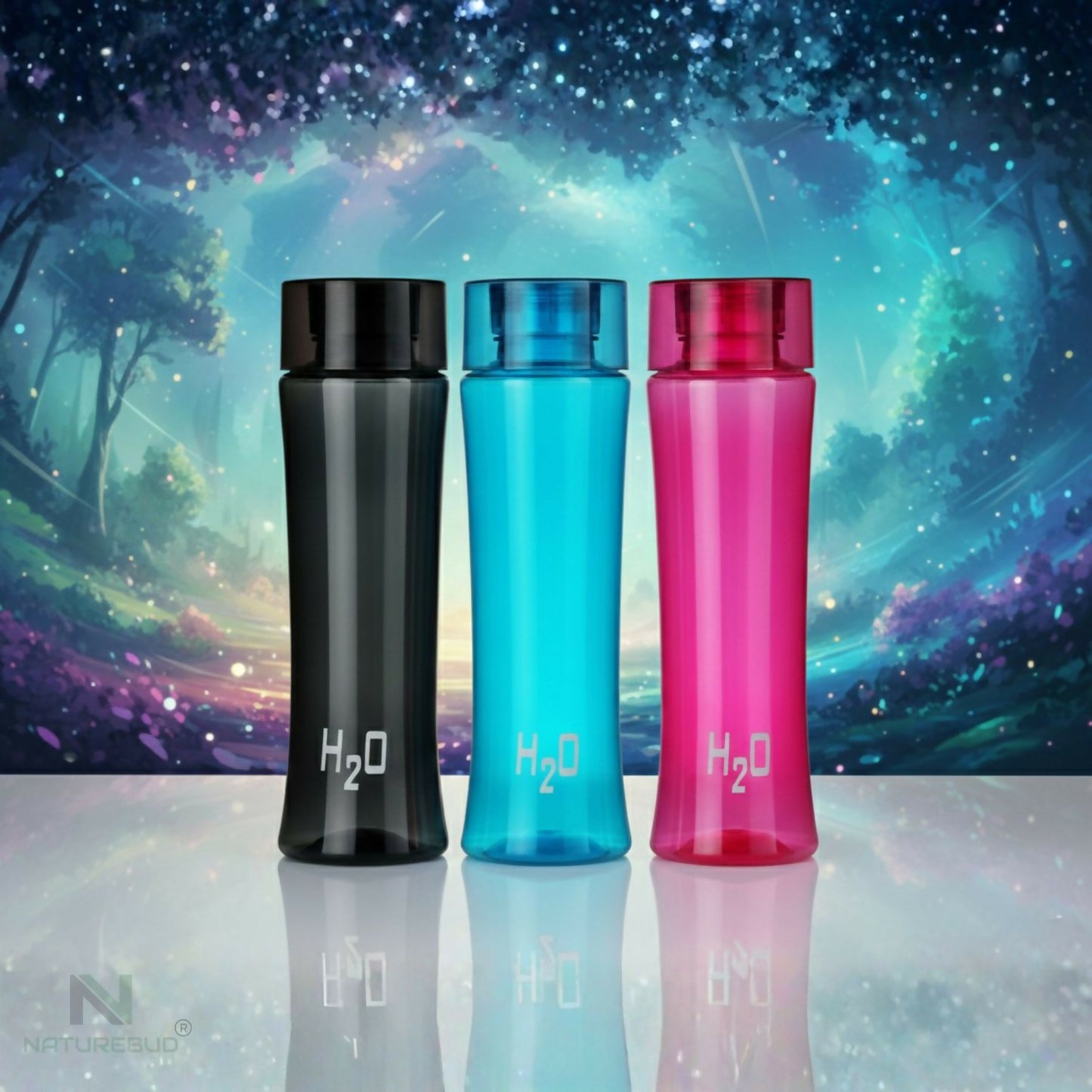 Slimy Round pet water bottle 3 pcs set