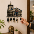 Kedarnath Temple Key Holder – 5 Sturdy Hooks for Home & Office