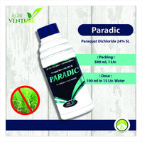 AgriVenturel PARADIC ( Paraquate Dichloride 24 % SL ), Broad Spectrum, Non Selective And Contact Herbicide (1Ltr.)