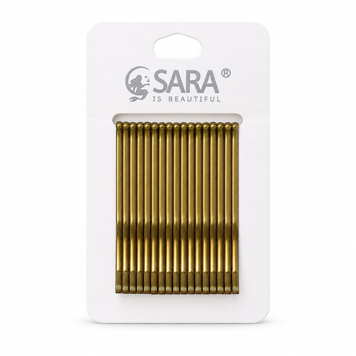 Metal Hair Pins with Rounded Tips for Bun Updo and Everyday Hair Styling (20 Pc)