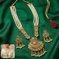 Gold-Plated Pearl Necklace – Elegant Design for Special Occasions