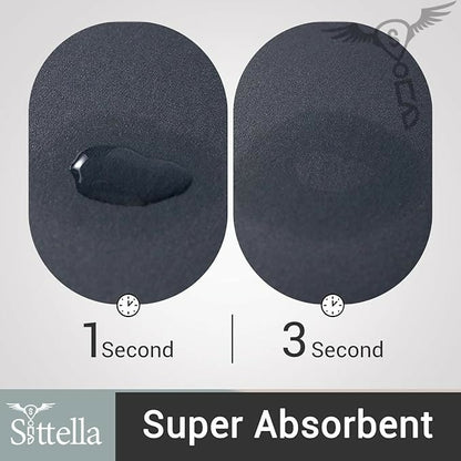 Premium Grey Oval Bathroom Floor Mat – Anti-Slip Soft Microfiber Bath Rug for Home, Hotel & Spa | Quick Dry, Water Absorbent, Washable Bathroom Mat with Non-Skid Rubber Backing | Modern Minimalist Design