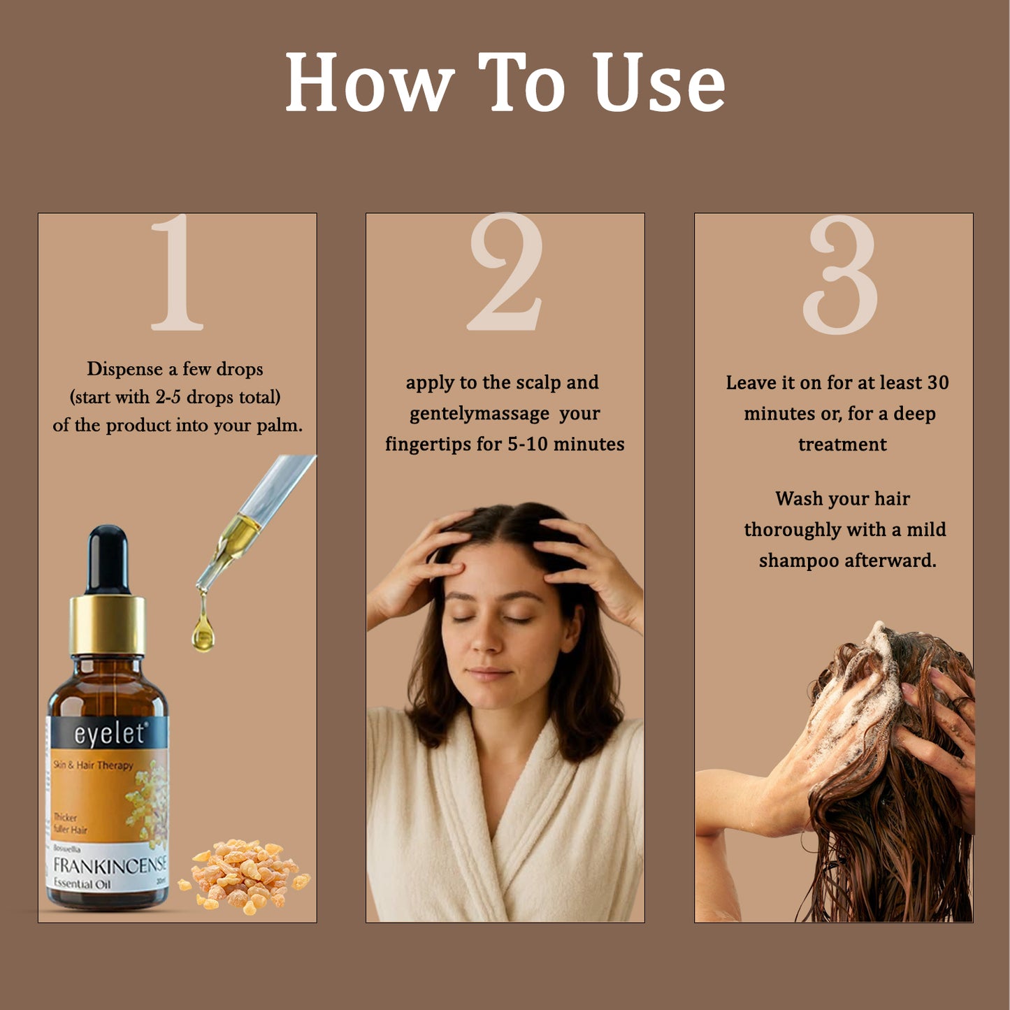 Eyelet Frankincense Essential Oil for Healthy Scalp & Smooth Skin Appearance – 30ML