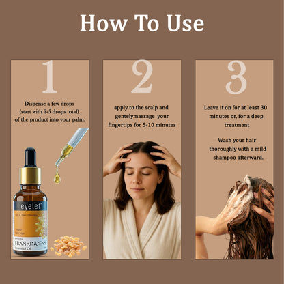 Eyelet Frankincense Essential Oil for Healthy Scalp & Smooth Skin Appearance – 30ML