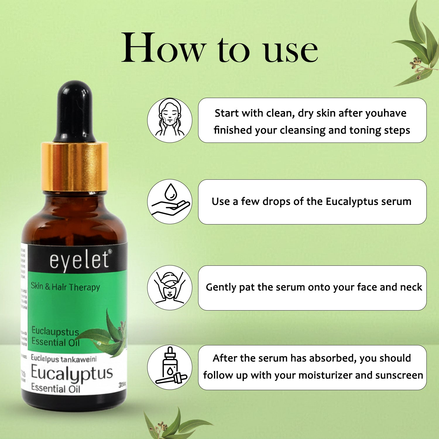 Eyelet Eucalyptus Essential Oil – Skin Protection & Pure Aroma Care (30ML)