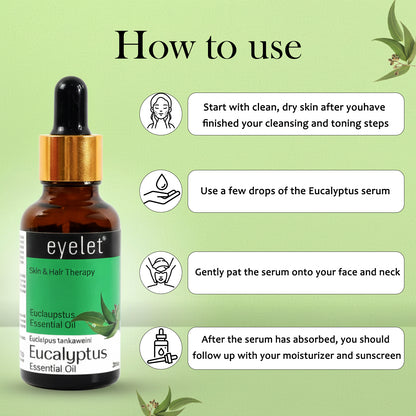 Eyelet Eucalyptus Essential Oil – Skin Protection & Pure Aroma Care (30ML)