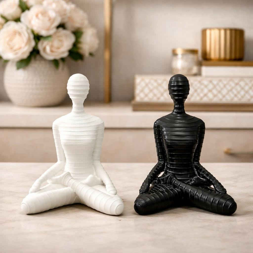 Meditation Yoga Human Sculpture Showpiece for Home Decor