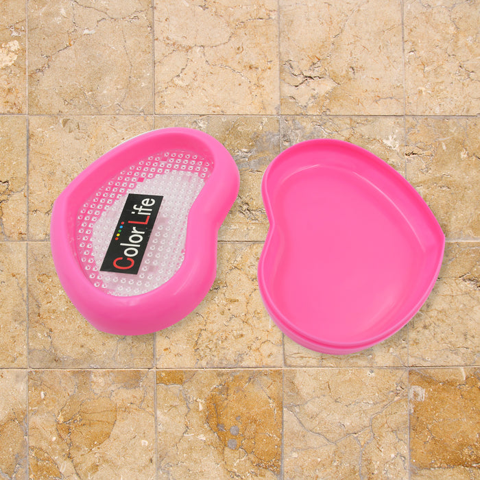 Bathroom Accessories Plastic Soap Case / Soap Dish / Soap Stand, Plastic Soap Case Soap Holder Soap Dish For Bathroom Kitchen Sink (Oval / Heart Shape Soap case / 1 pc )