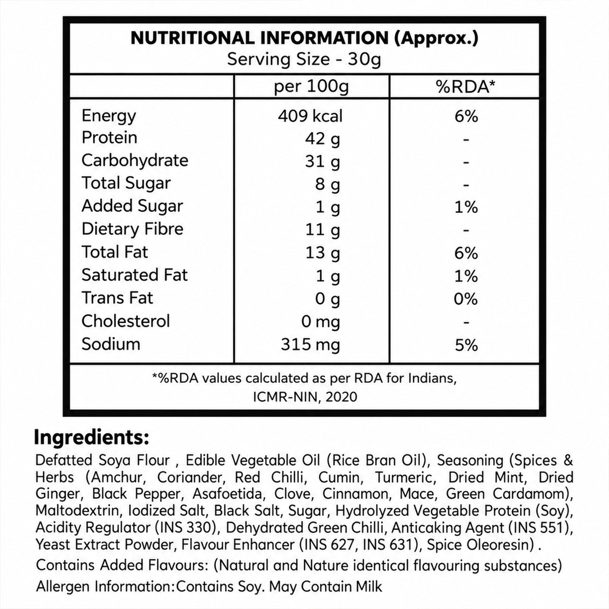 Pudina Soya Mini Premium High Protein Roasted Crunchy Fresh Mint Soya Bites (120g)