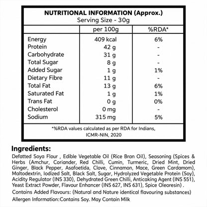 Pudina Soya Mini Premium High Protein Roasted Crunchy Fresh Mint Soya Bites (120g)