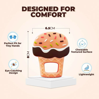 Ice Cream Shaped Silicone Baby Teether
