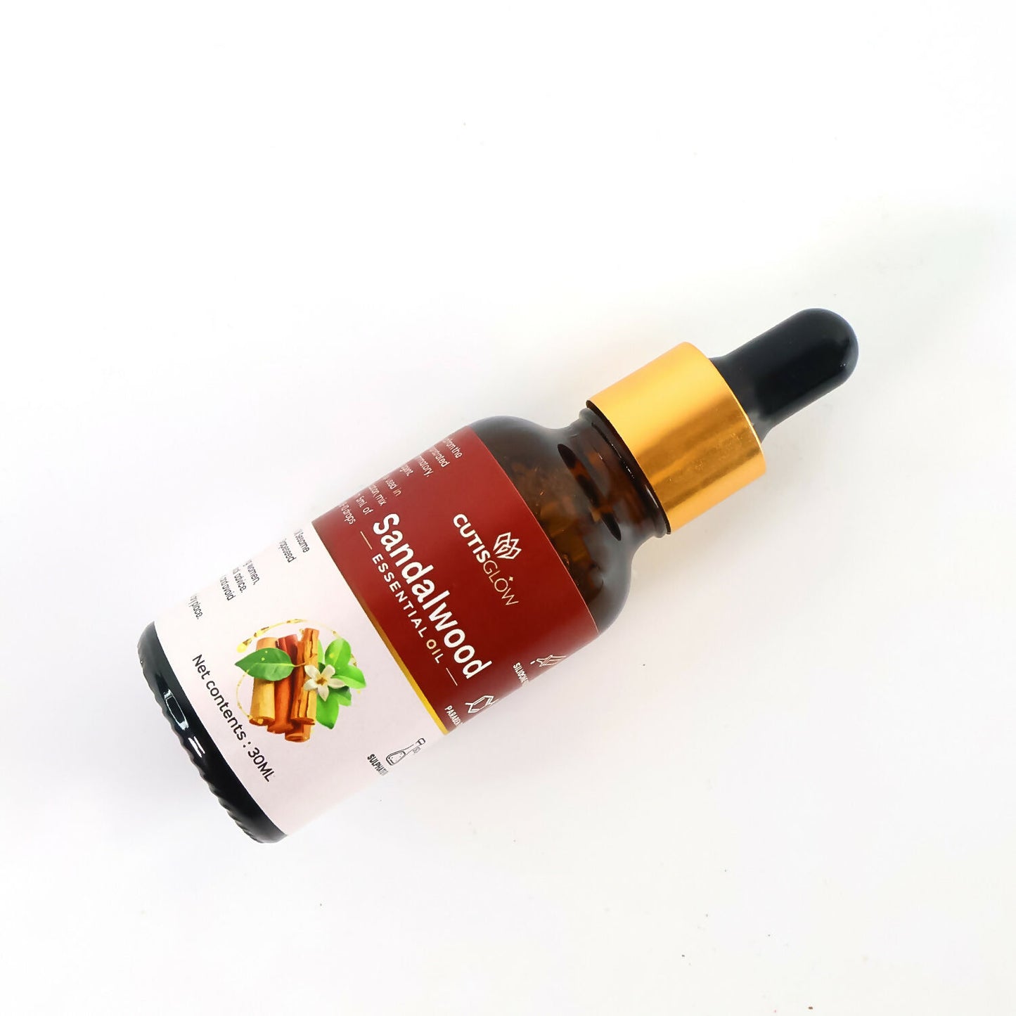 Eyelet Sandalwood Essential Oil – 100% Pure & Natural Aromatherapy Oil for Skin, Hair & Relaxation 30ml