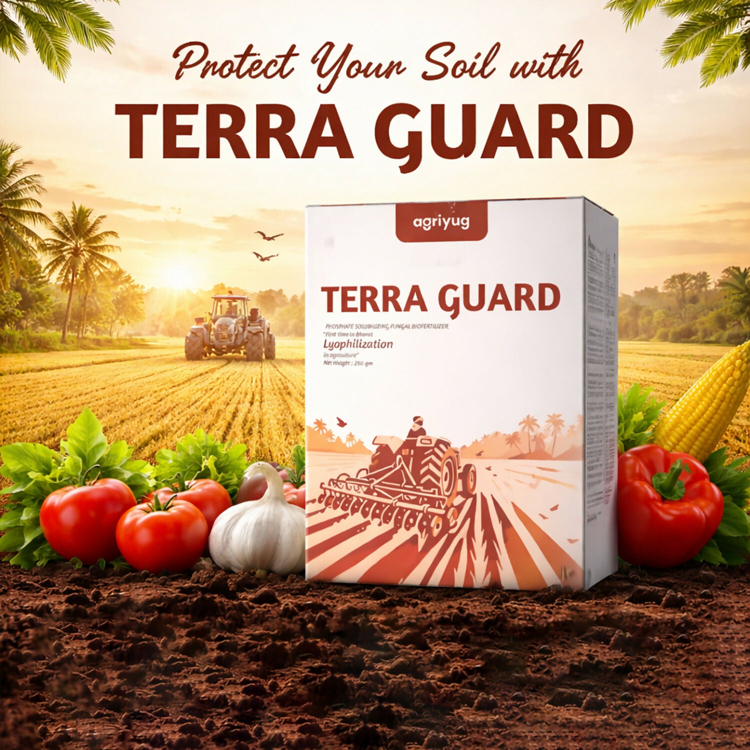 Application of Terra Guard solution in crops via irrigation system
