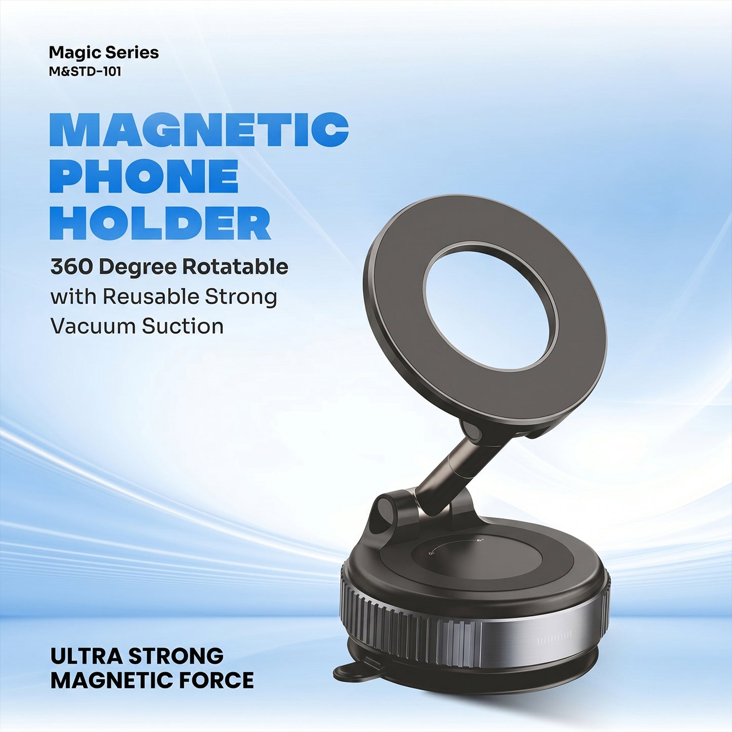 Phone holder mounted on desk