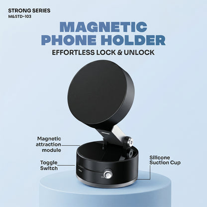 Strong Series Magnetic Phone Holder with Lock System (1 Pc)