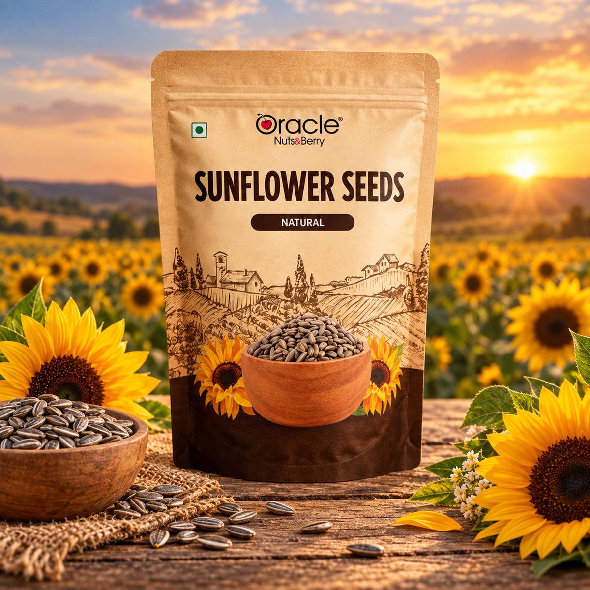 Sunflower Seeds Premium Nutritious Delicious Raw and Natural Edible Seeds (250g)