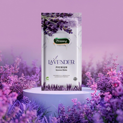 Lavender Premium Incense Sticks for Puja, Meditation and Home Fragrance (110 Gm)