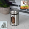 Stainless Steel Spice Jar – 2-in-1 Dual Dispensing with Window