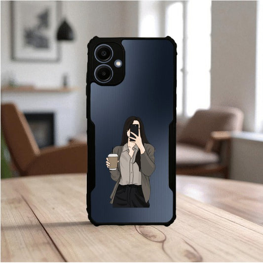 Coffee Girl Mobile Cover For Samsung A06