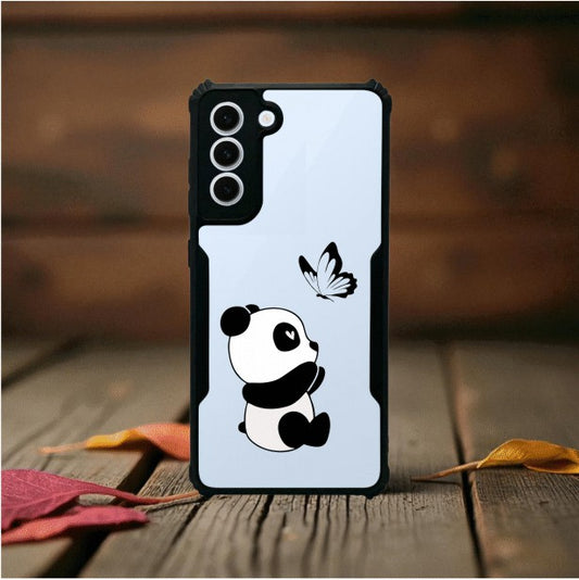 Panda and Butterfly Mobile Cover For Samsung S21 Fe