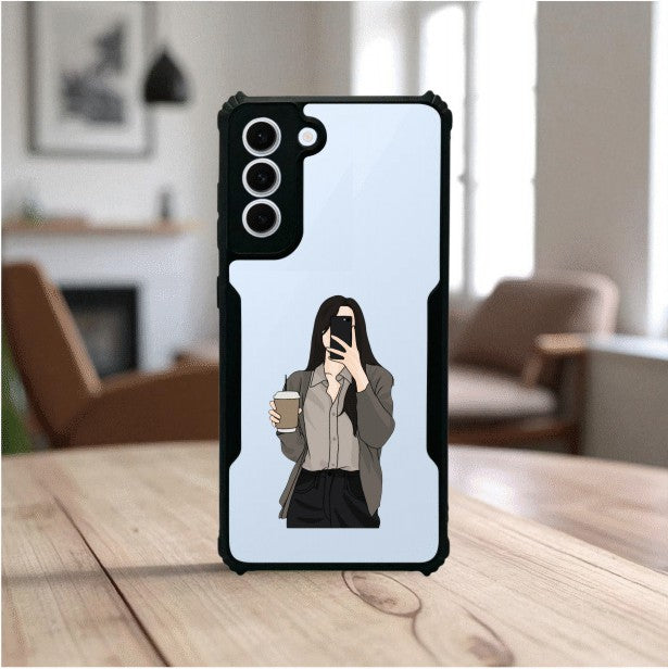 Coffee Girl Mobile Cover For Samsung S21 Fe