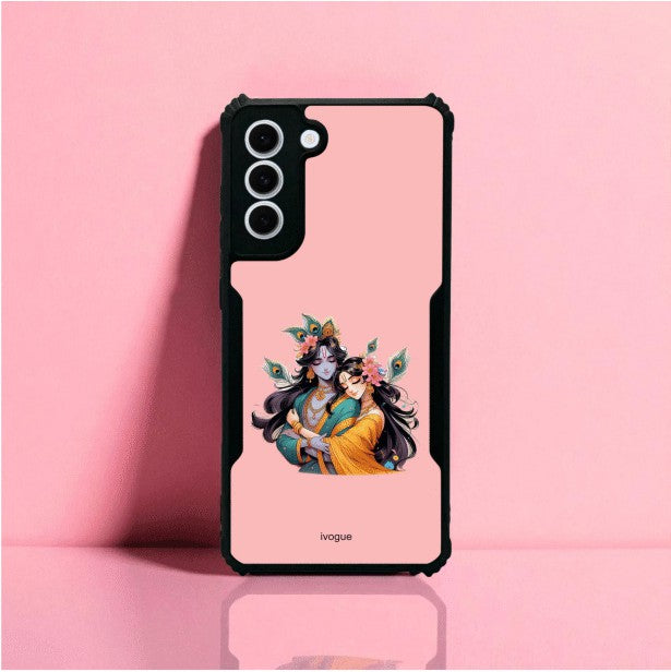 Radha Krishna Bliss Mobile Cover For Samsung S21 Fe