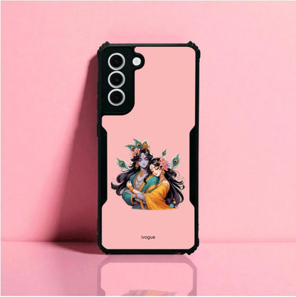 Radha Krishna Bliss Mobile Cover For Samsung S21 Fe