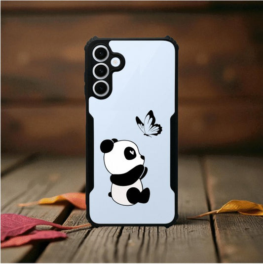Panda and Butterfly Mobile Cover For Samsung S24 Plus