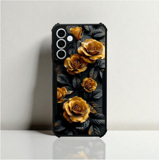 Golden Rose Mobile Cover For Samsung S24 Plus