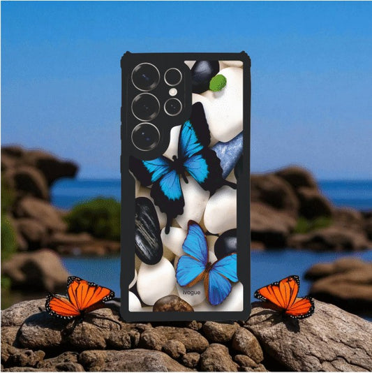 Blue Wings Beauty Mobile Cover For Samsung S25 Ultra