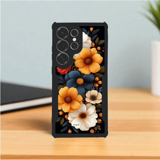 Retro Petals Mobile Cover For Samsung S24 Ultra